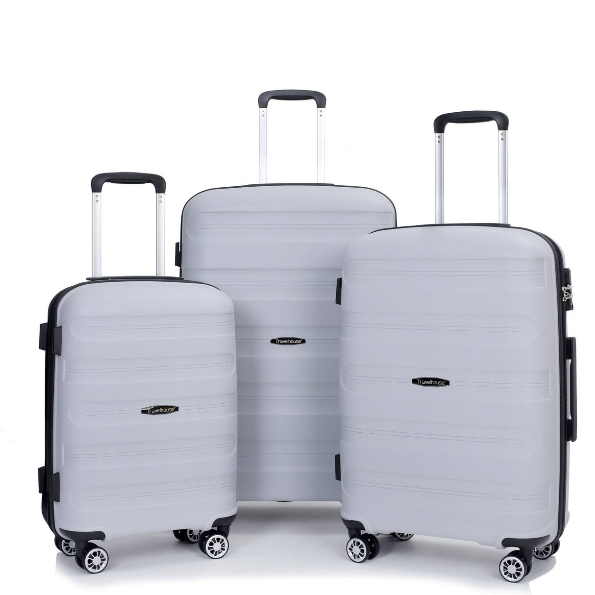 3 Piece Set Hardshell Suitcase Spinner Wheels by Couch.com