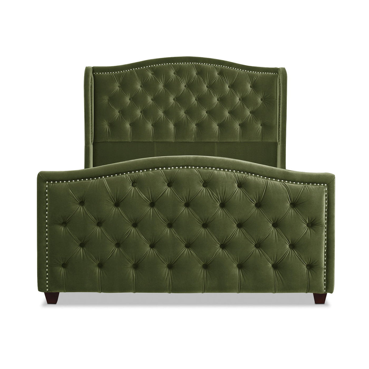 Marcella - Upholstered Shelter Headboard Bed Set by Couch.com