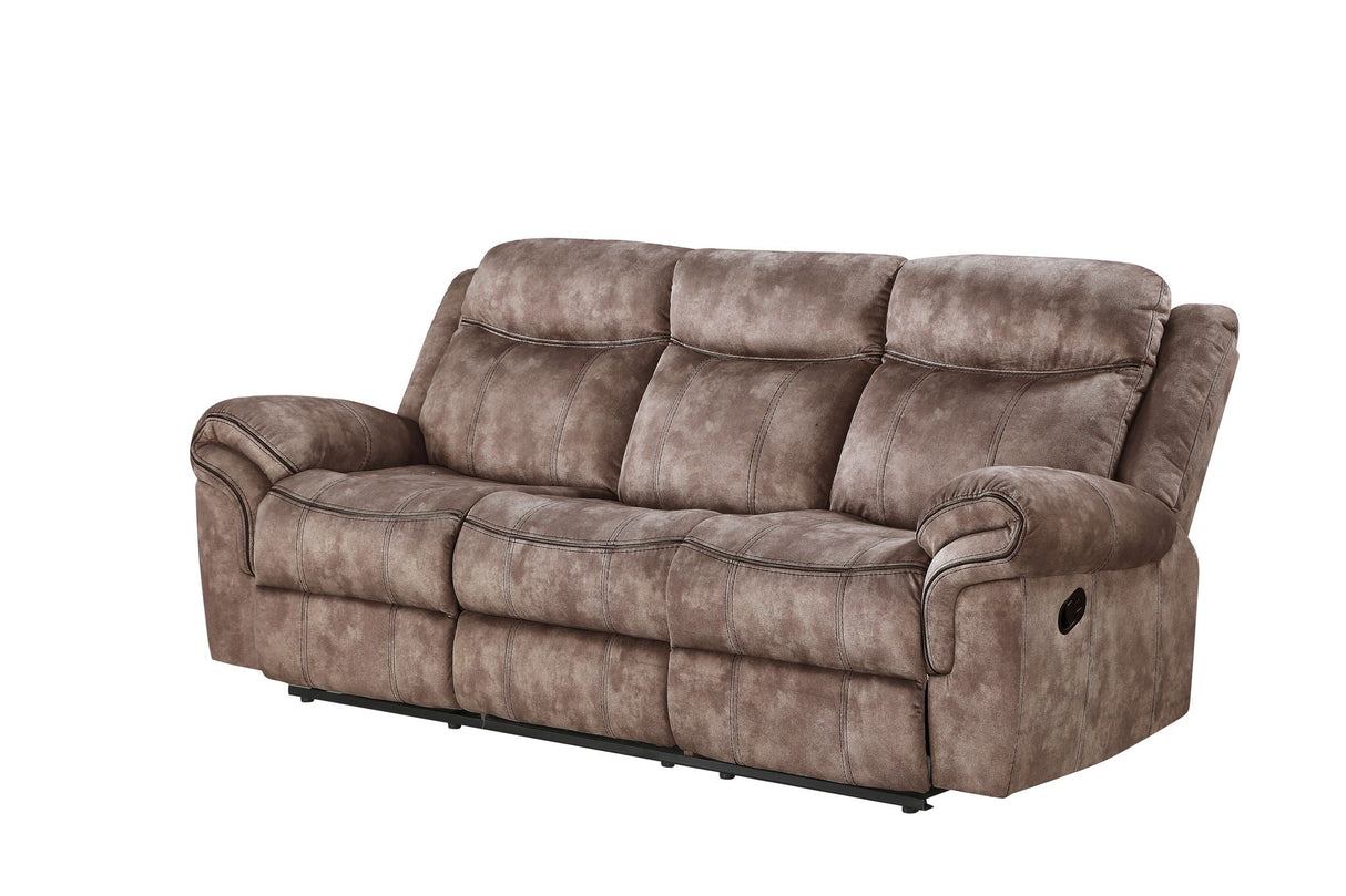 Zubaida Two Tone Recliner Sofa with USB Port and Drop Down Table