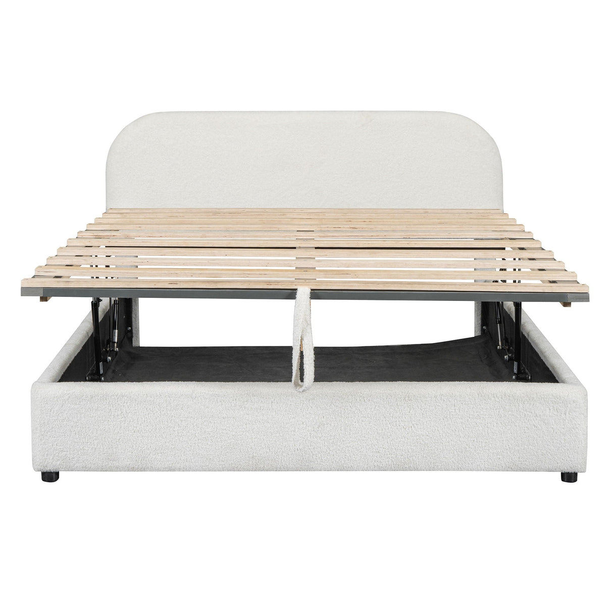 Upholstered Platform Bed With Hydraulic Storage System by Couch.com