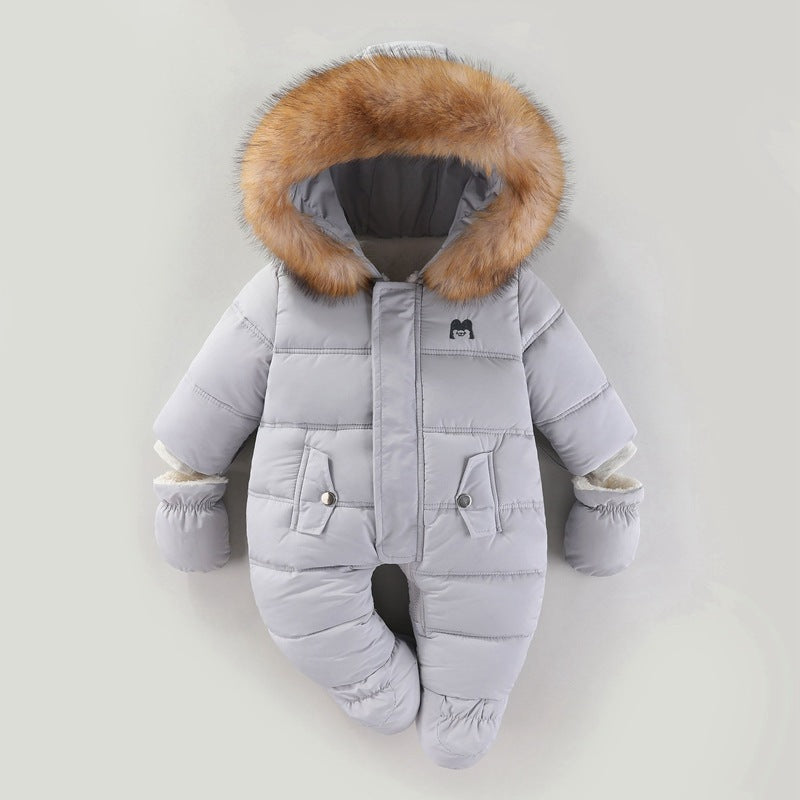 Jumpsuit Fleece-lined Quilted Cotton-padded Clothes
