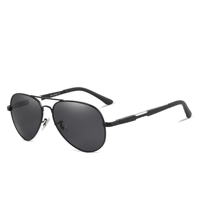 Aviation Luxury Aluminum Magnesium Gold Fashion Polarized Lens Sunglasses Men/Women Driving Mirror Sunglasses Military Style