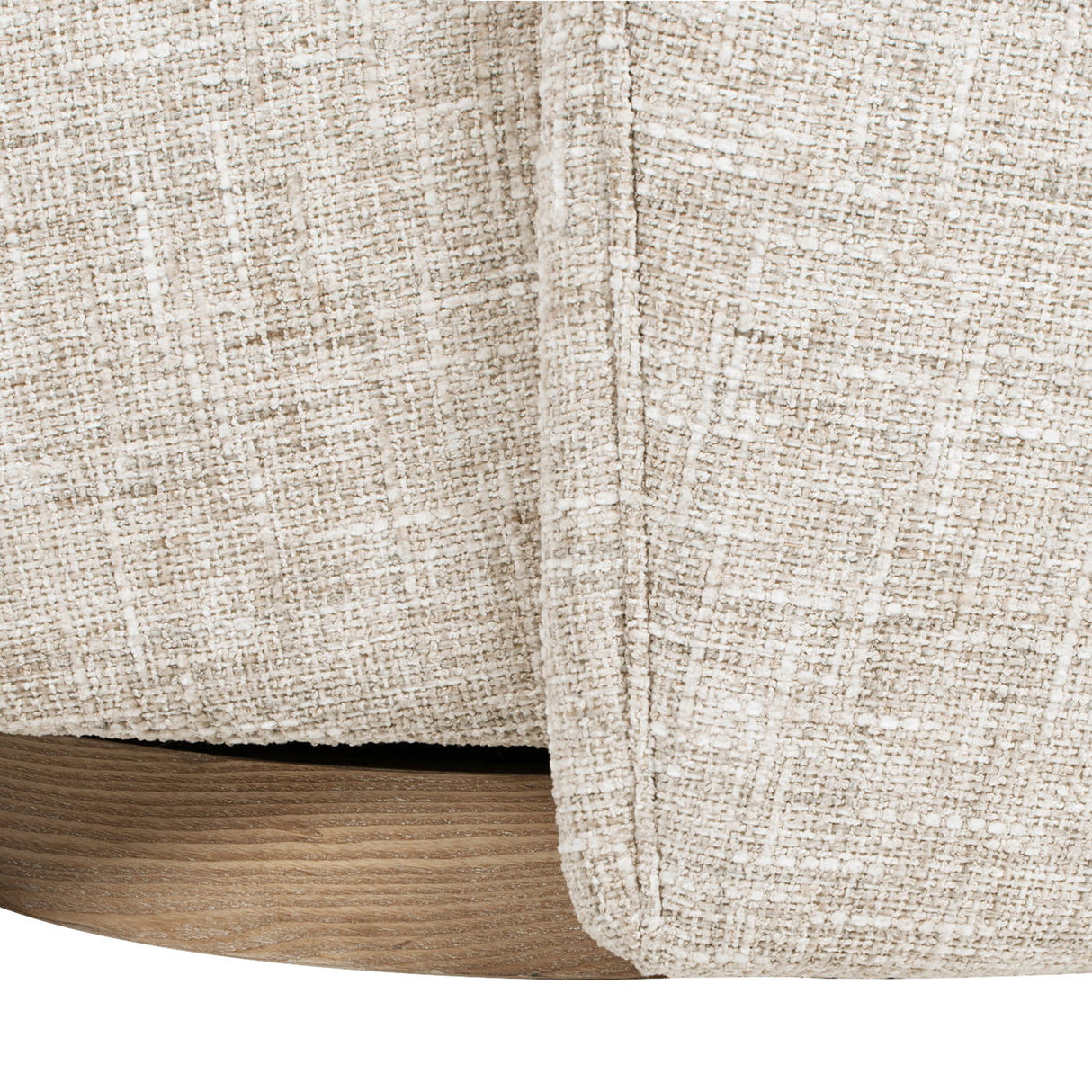 Miranda - Armless Swivel Accent Chair - Natural Gray by Couch.com