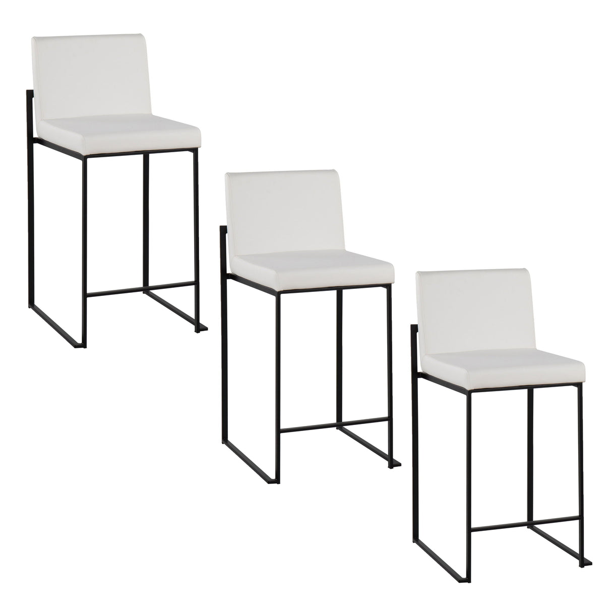 Fuji - Contemporary Modern Elegance, High Back Counter Stool by Couch.com