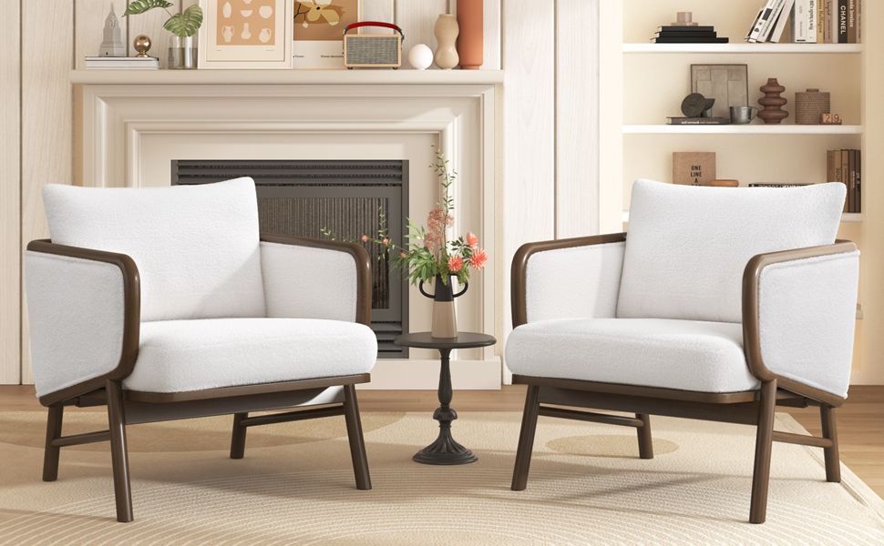 Upholstered Accent Armchair For Living Room by Couch.com