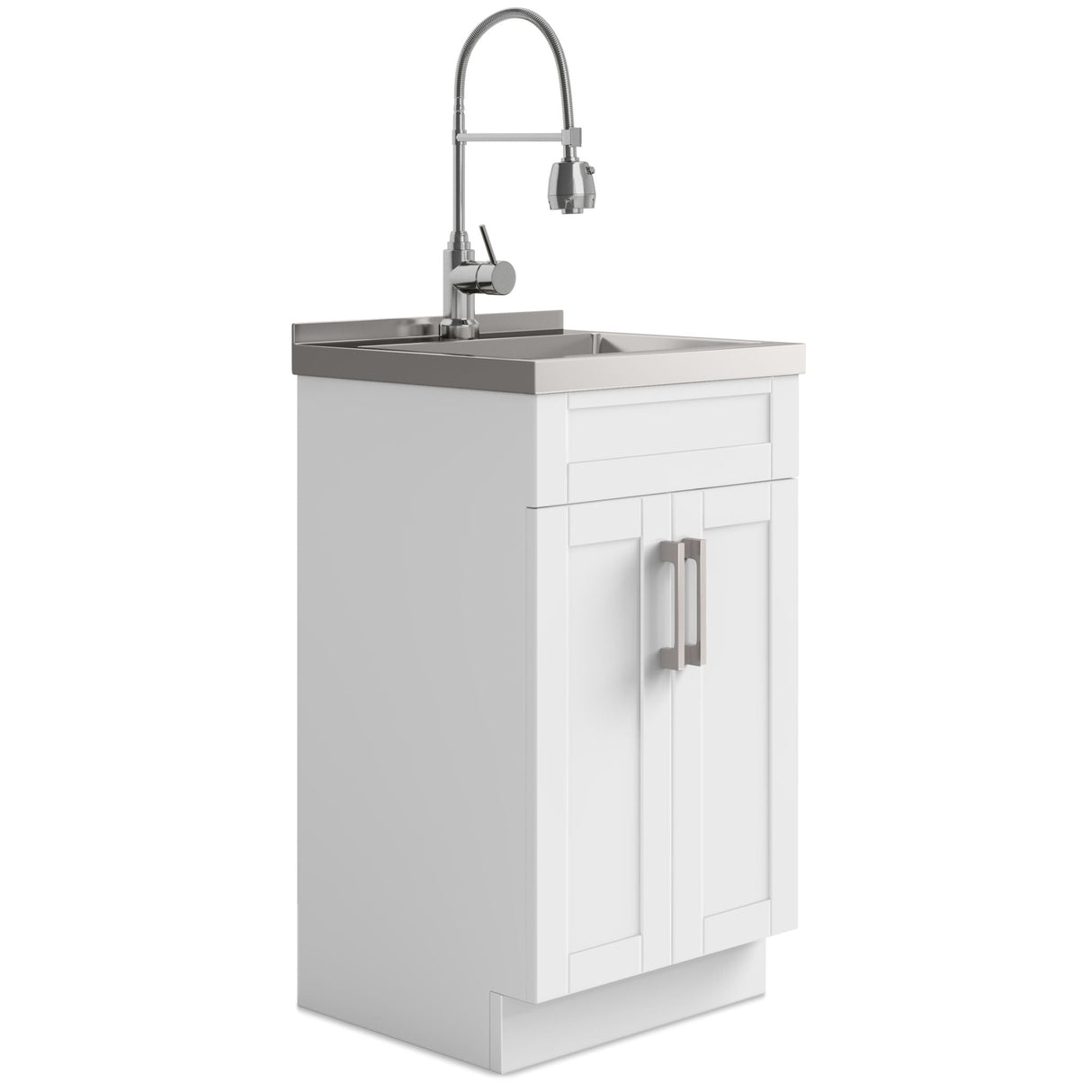 Hennessy - Deluxe Laundry Cabinet With Faucet And Stainless Steel Sink by Couch.com