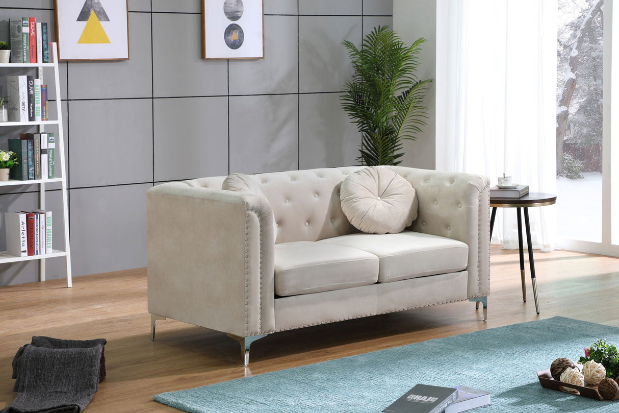 Stylish Sloped Arm Loveseat by Couch.com