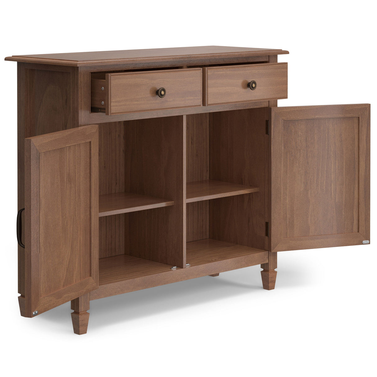 Connaught - Entryway Storage Cabinet - Medium Saddle Brown by Couch.com