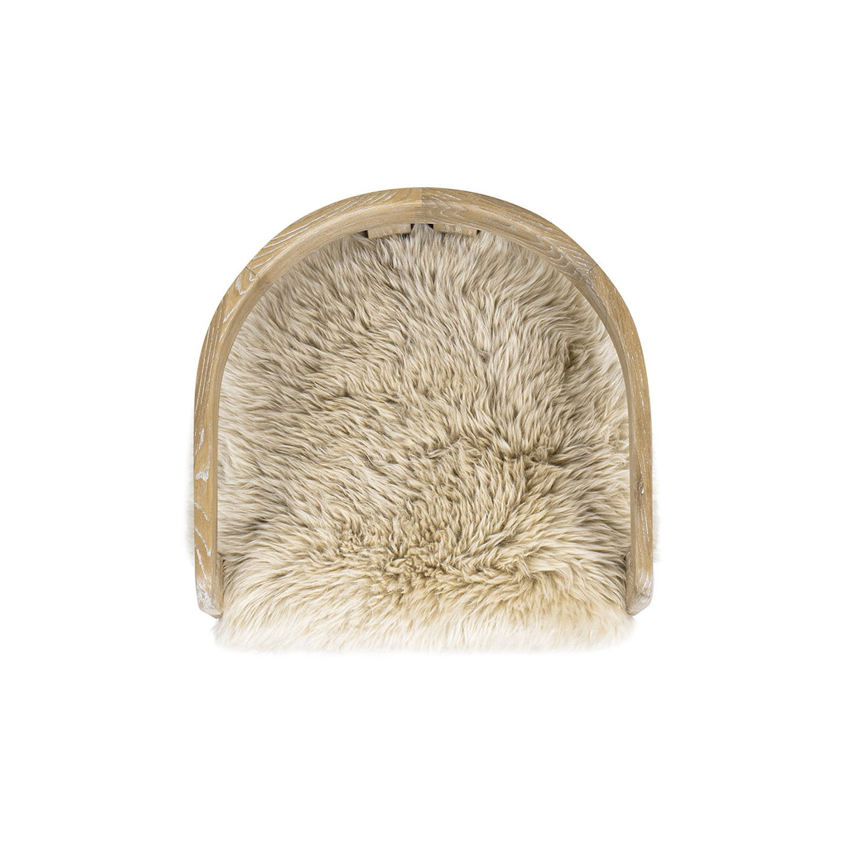 Millwick - Low Back Genuine Fur Counter Stool - Natural Blonde by Couch.com