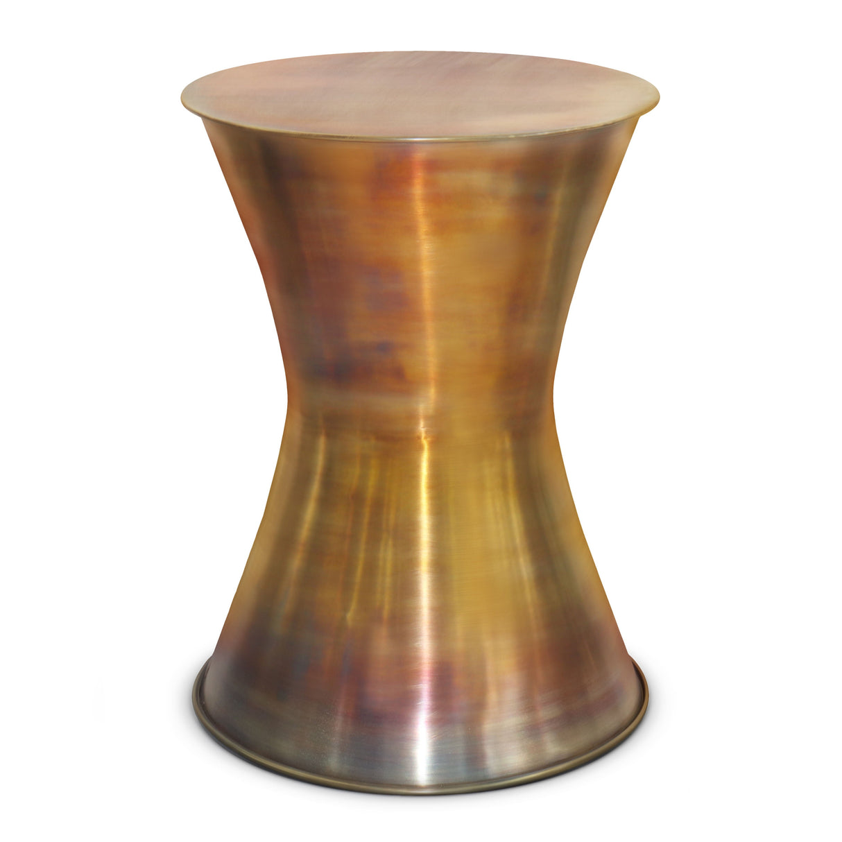 Kenton - Metal Side Table - Tarnished Brass by Couch.com