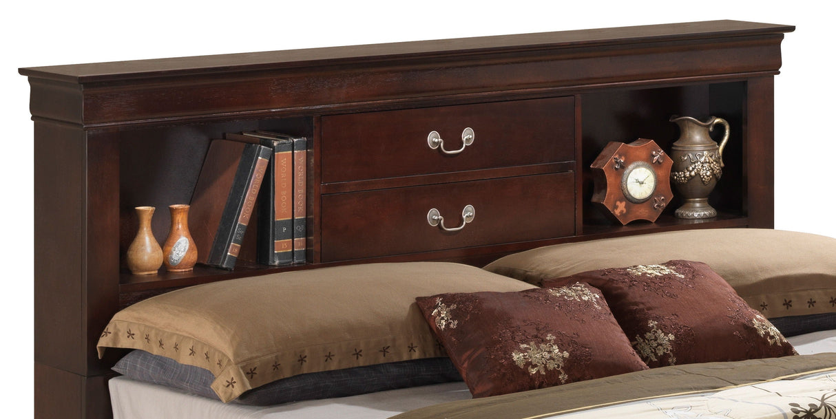Louis Phillipe - Bookcase Storage Bed by Couch.com