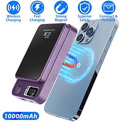 10000mAh 2-In-1 Magnetic Wireless Power Bank by DirectDeals