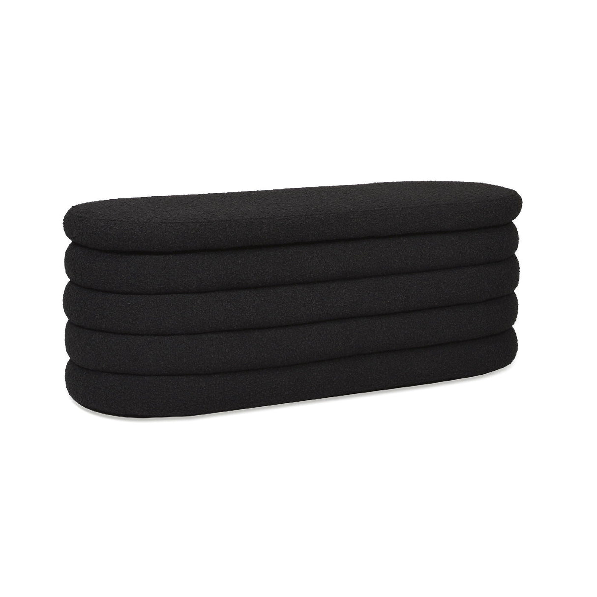 Fuji - Upholstered Oval Storage Bench by Couch.com