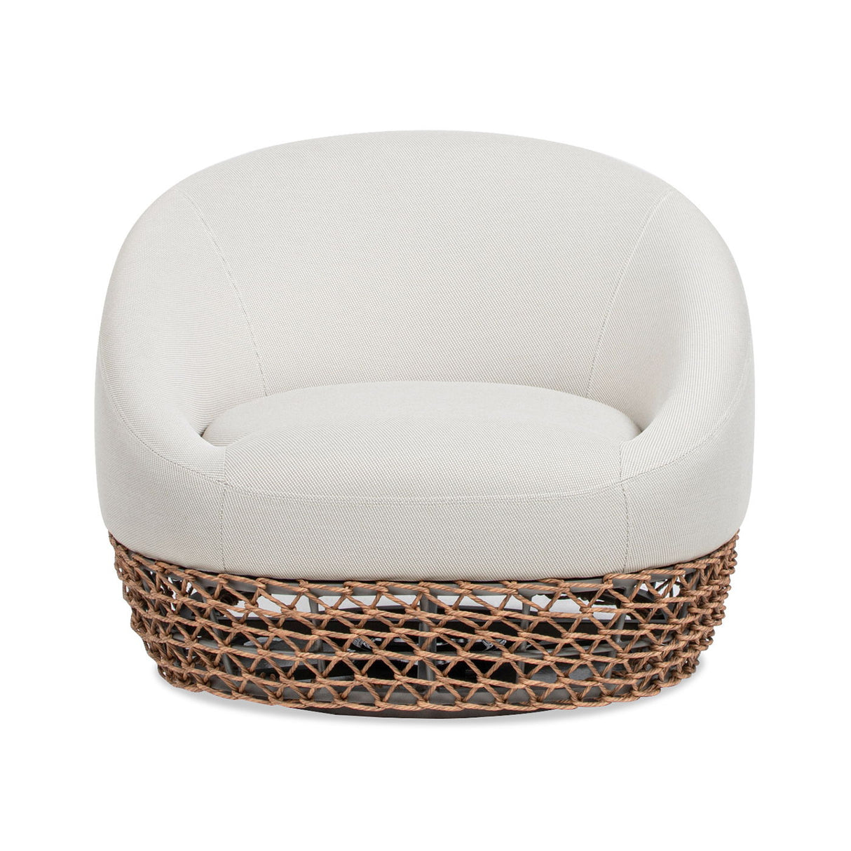 Willow - Upholstered Patio Deep Seating Armchair, Wicker Frame by Couch.com