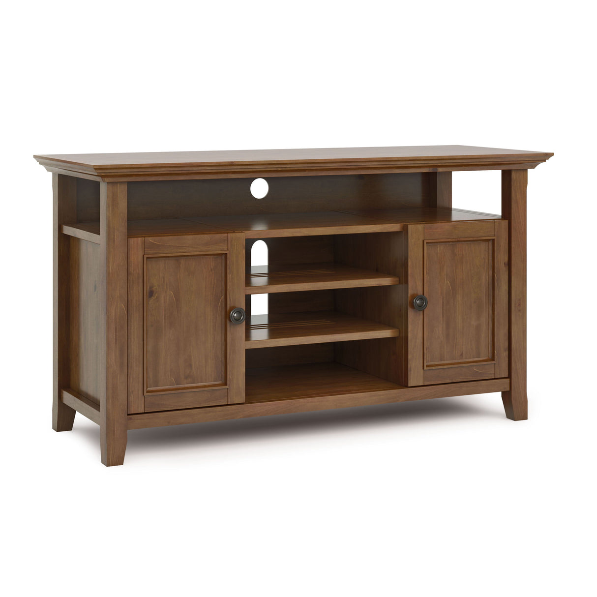 Amherst - TV Media Stand - Medium Saddle Brown by Couch.com