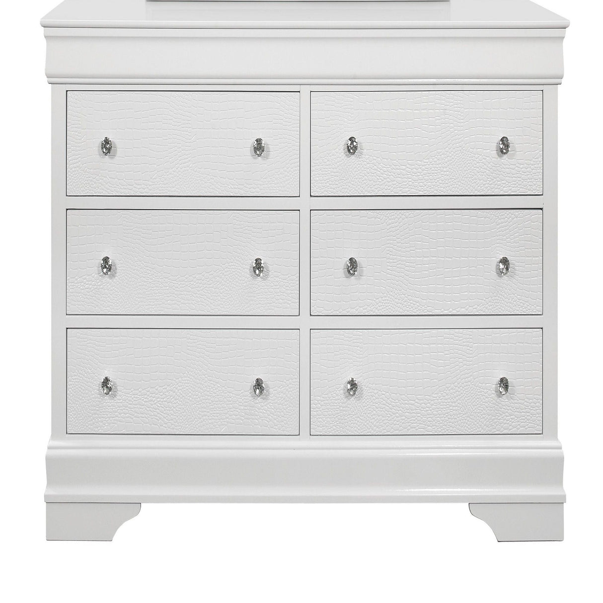 Shaker - 5 Pieces Bedroom Set With Crystal Inspired Tufted Headboard And LED Lighting