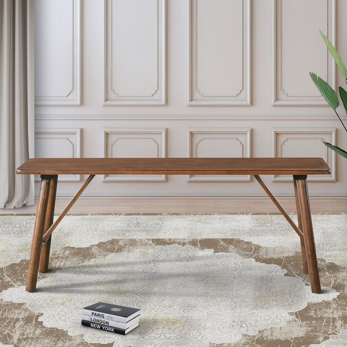 Molly - Bench - Walnut Brown by Couch.com