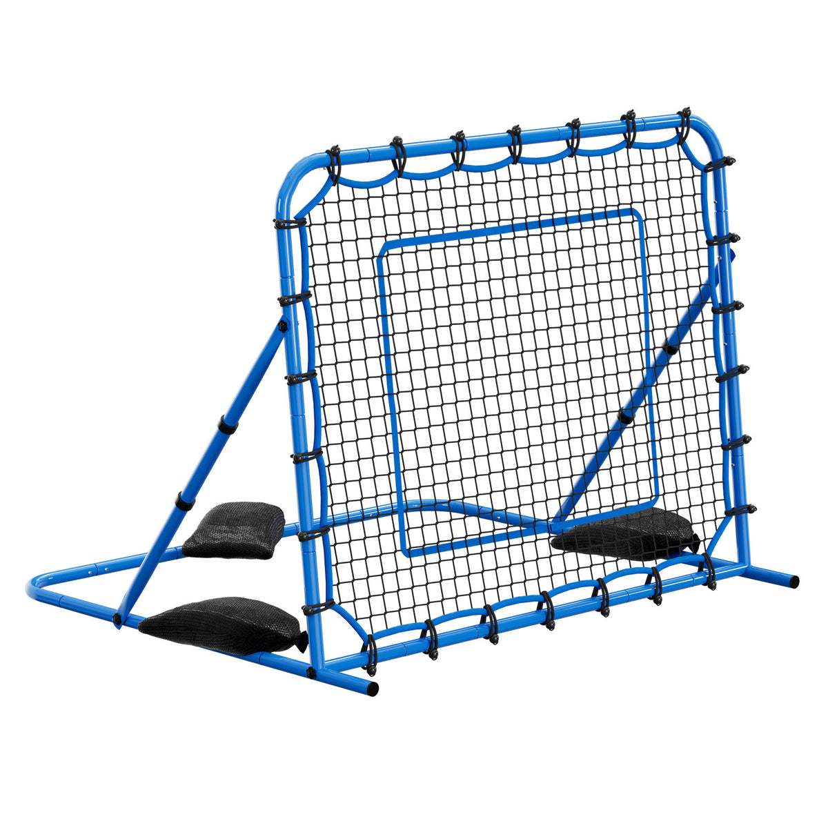 Soccer Rebounder Net, Quick-Switch Angle Soccer Goal Rebounder for Control, Passing Practice, Heavy-Duty Iron Frame & PE Net, Easy Setup Ball Training Aids & Equipment for Teens&Adults,5 x 4 ft