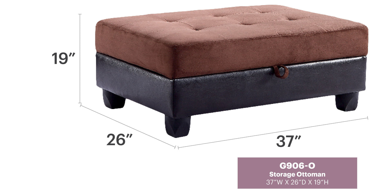 Stylish Storage Contemporary Ottoman by Couch.com