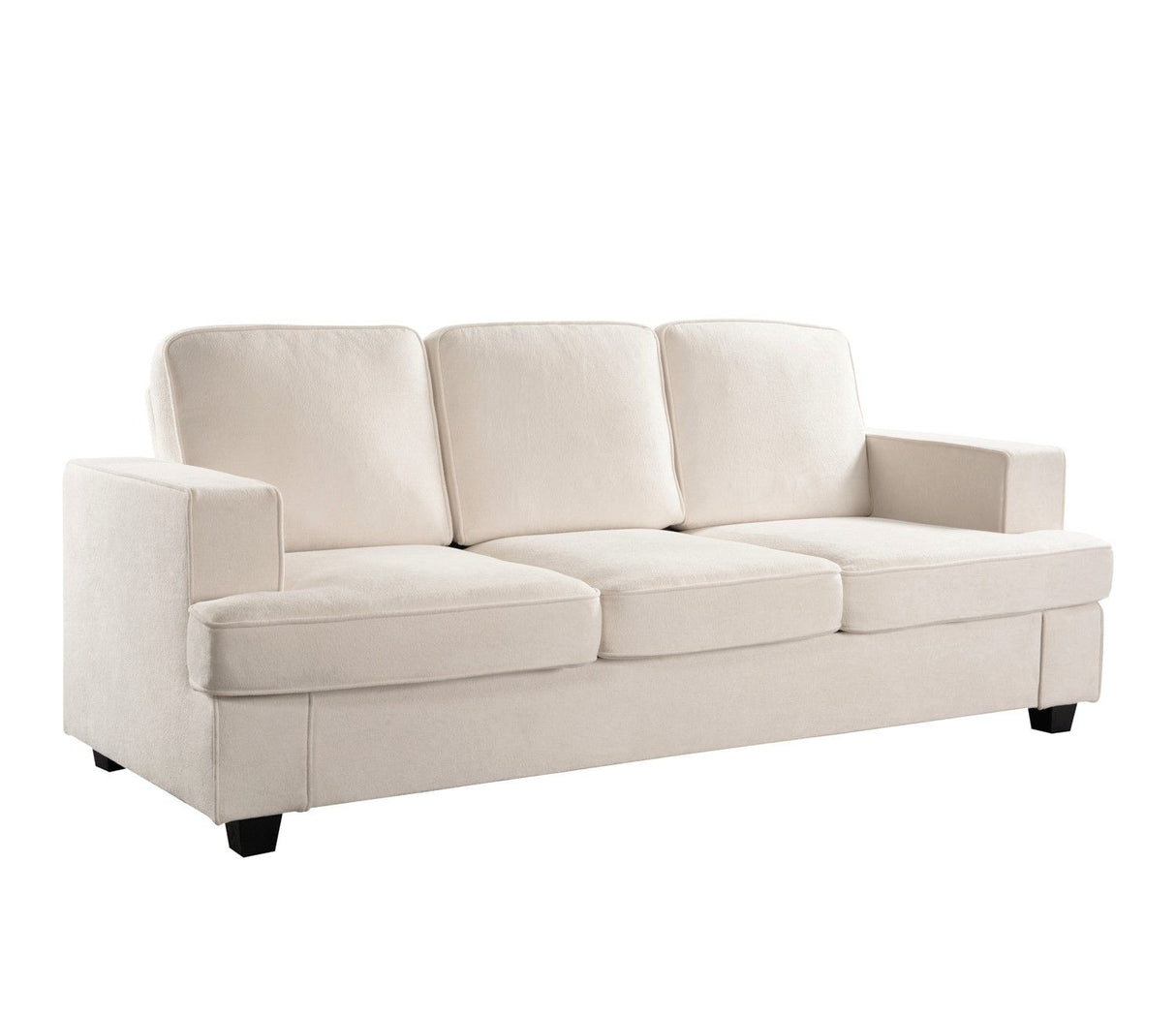 Modern Sofa, Comfortable 3 Seater Couch With Deep Seating, Loose Back Cushions, Wide Arms by Couch.com