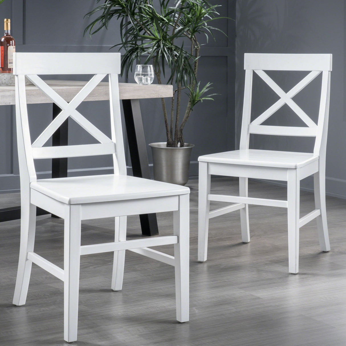 Plethora - Dining Chair With X Shaped Back (Set of 2) by Couch.com