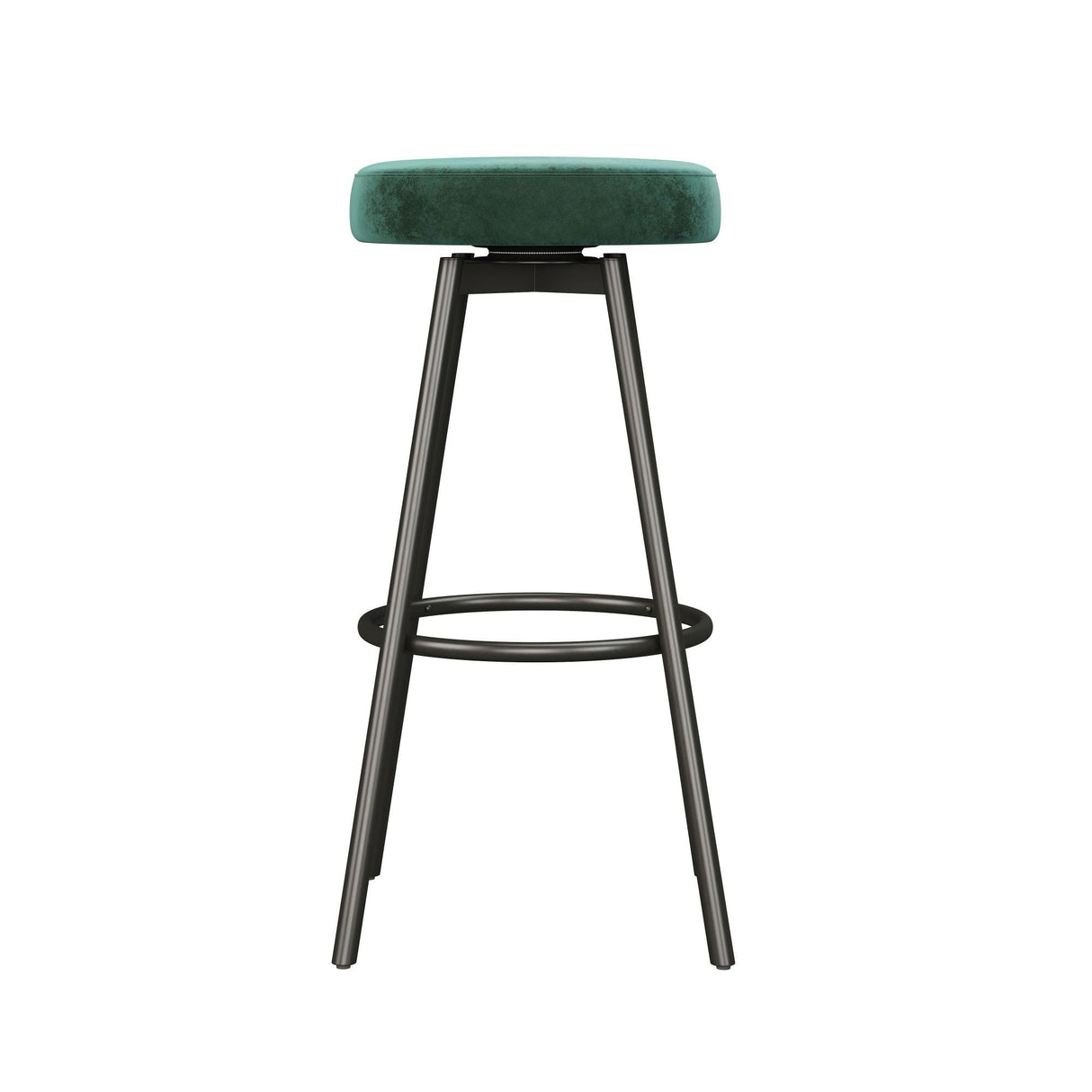 Modern Glam Upholstered Faux Velvet Bar Stool by Couch.com