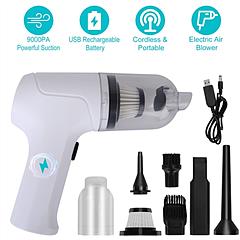 2-in-1 Cordless Vacuum Cleaner and Air Duster Rechargeable Handheld Compressed Air Duster by DirectDeals
