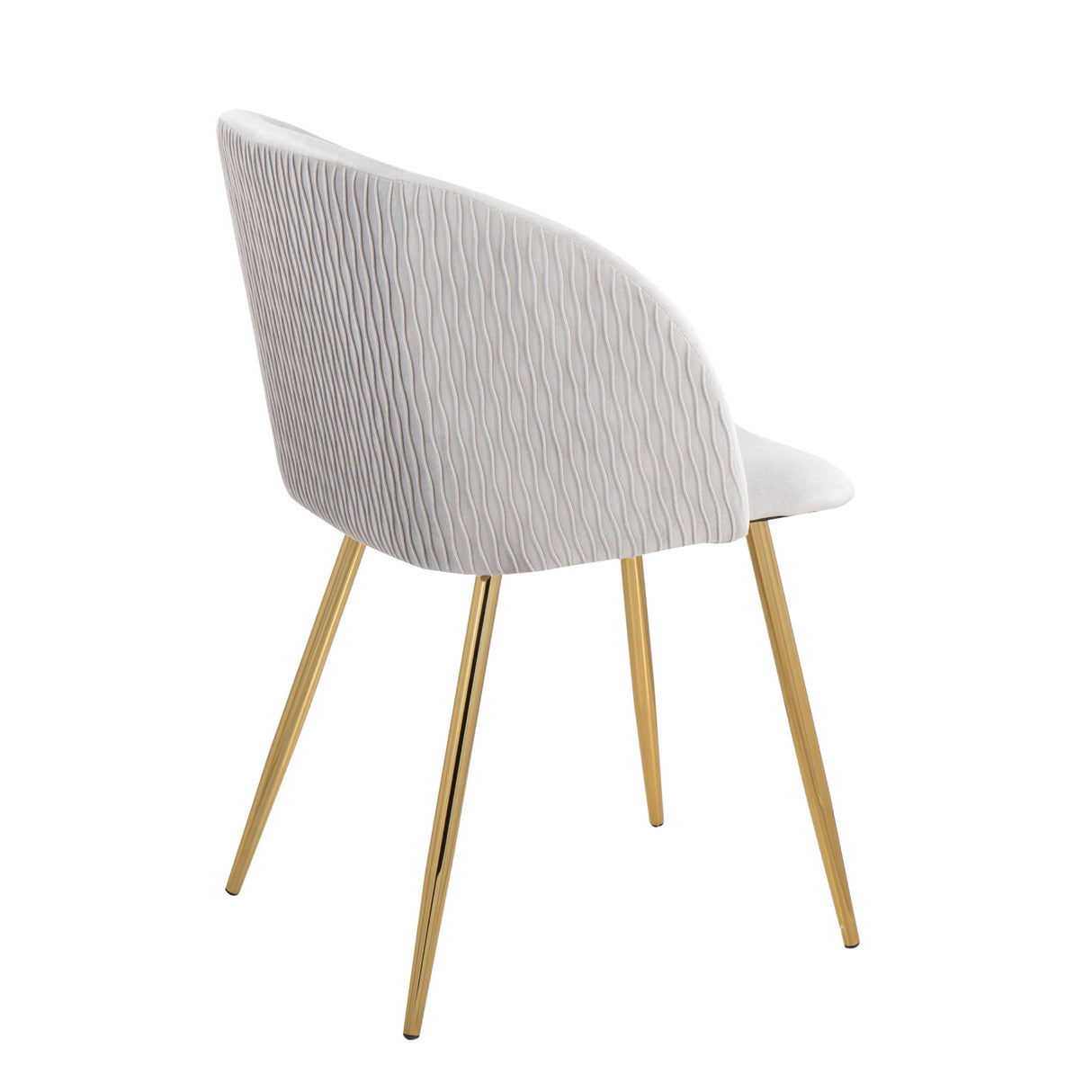 Fran - Pleated Waves Contemporary Chair (Set of 2) by Couch.com