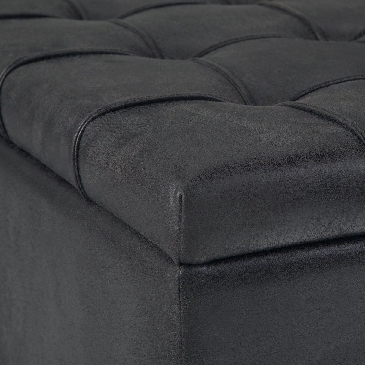 Harrison - Upholstered Coffee Table Storage Ottoman by Couch.com