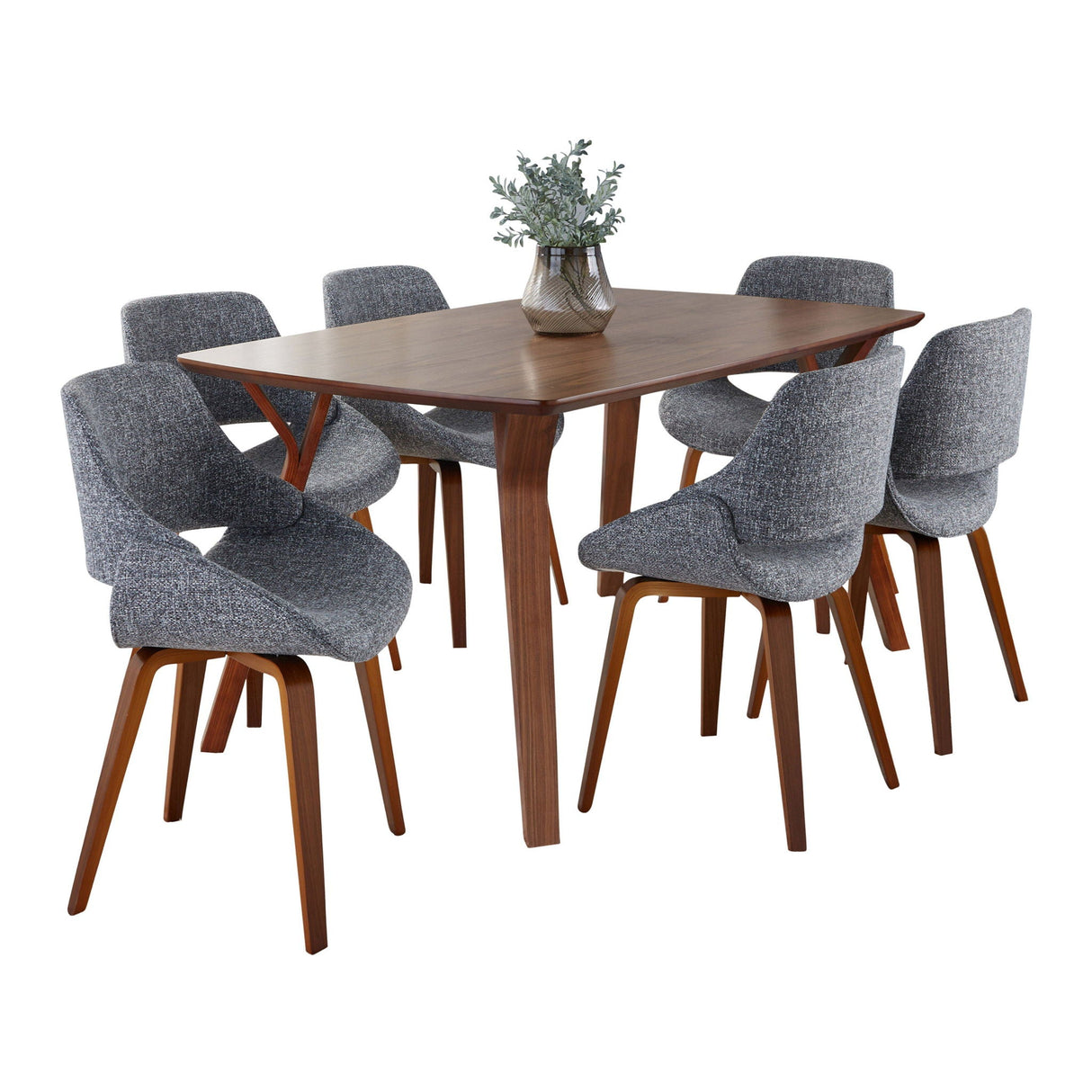 Folia Fabrico - 7 Piece Mid Century Modern Dining Set by Couch.com