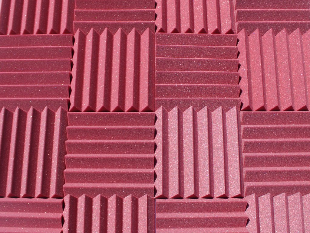 Easy Mount Acoustic Foam Kit - 12x12x2" Acoustic Foam Panels With Adhesive - Wedge Style - 4 Pack