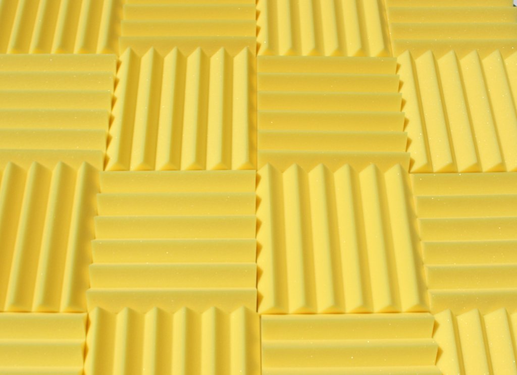 Easy Mount Acoustic Foam Kit - 12x12x2" Acoustic Foam Panels With Adhesive - Wedge Style - 4 Pack
