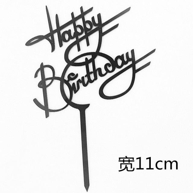 Acrylic One Cake Topper Top Cake One Cake Topper Birthday Cake Topper Double Sided For Anniversaries And Parties Birthday Party Cupcake Toppers Flags Wedding Baby Shower Supplies Lovely Baking Dessert Decorations