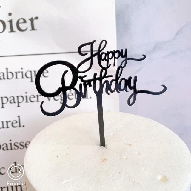 Acrylic One Cake Topper Top Cake One Cake Topper Birthday Cake Topper Double Sided For Anniversaries And Parties Birthday Party Cupcake Toppers Flags Wedding Baby Shower Supplies Lovely Baking Dessert Decorations