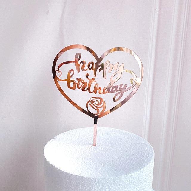 Acrylic One Cake Topper Top Cake One Cake Topper Birthday Cake Topper Double Sided For Anniversaries And Parties Birthday Party Cupcake Toppers Flags Wedding Baby Shower Supplies Lovely Baking Dessert Decorations