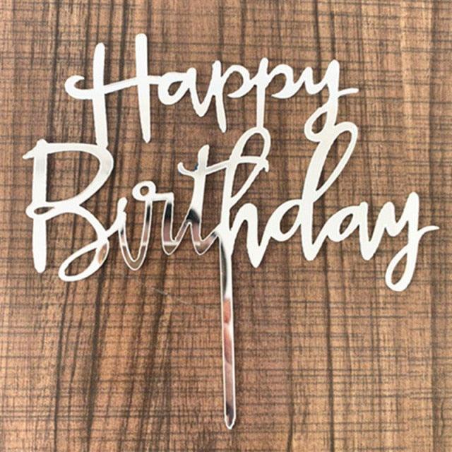 Acrylic One Cake Topper Top Cake One Cake Topper Birthday Cake Topper Double Sided For Anniversaries And Parties Birthday Party Cupcake Toppers Flags Wedding Baby Shower Supplies Lovely Baking Dessert Decorations