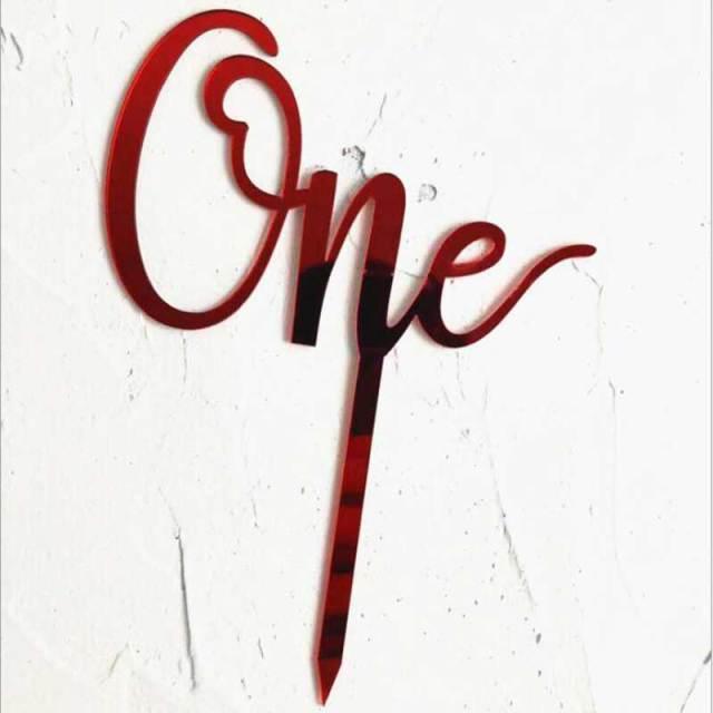 Acrylic One Cake Topper Top Cake One Cake Topper Birthday Cake Topper Double Sided For Anniversaries And Parties Birthday Party Cupcake Toppers Flags Wedding Baby Shower Supplies Lovely Baking Dessert Decorations