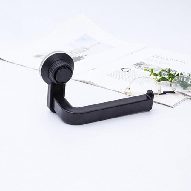Acrylic Toilet Paper Holder Tissue Rack Wall Mounted Bathroom Kitchen Roll Holder Paper Tissue Rack Hook Modern Black Hanger Toilet Tissue Roll Holders Dispenser And Hangers Wall Mounted For Bathroom Kitchen