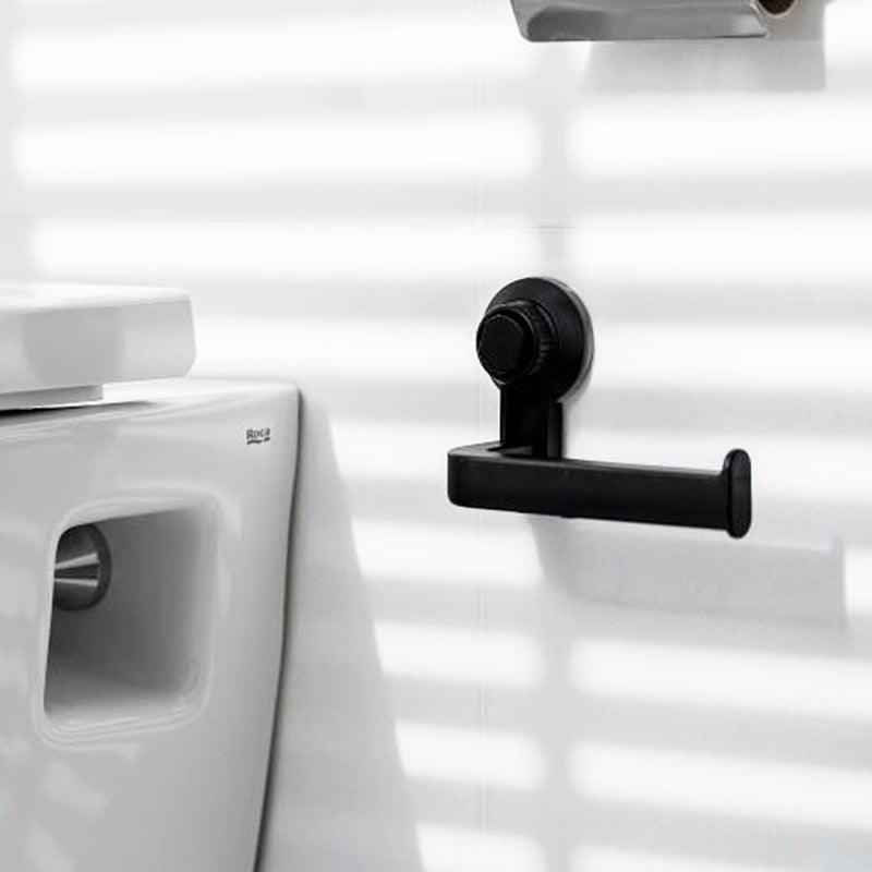 Acrylic Toilet Paper Holder Tissue Rack Wall Mounted Bathroom Kitchen Roll Holder Paper Tissue Rack Hook Modern Black Hanger Toilet Tissue Roll Holders Dispenser And Hangers Wall Mounted For Bathroom Kitchen