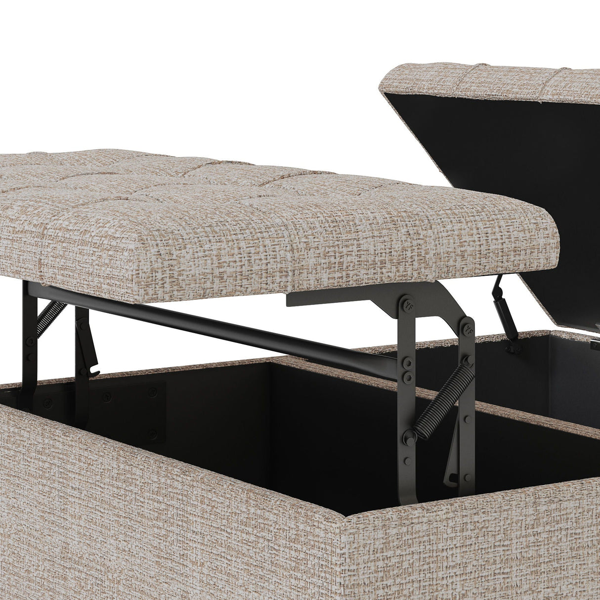 Harrison - Upholstered Coffee Table Storage Ottoman by Couch.com