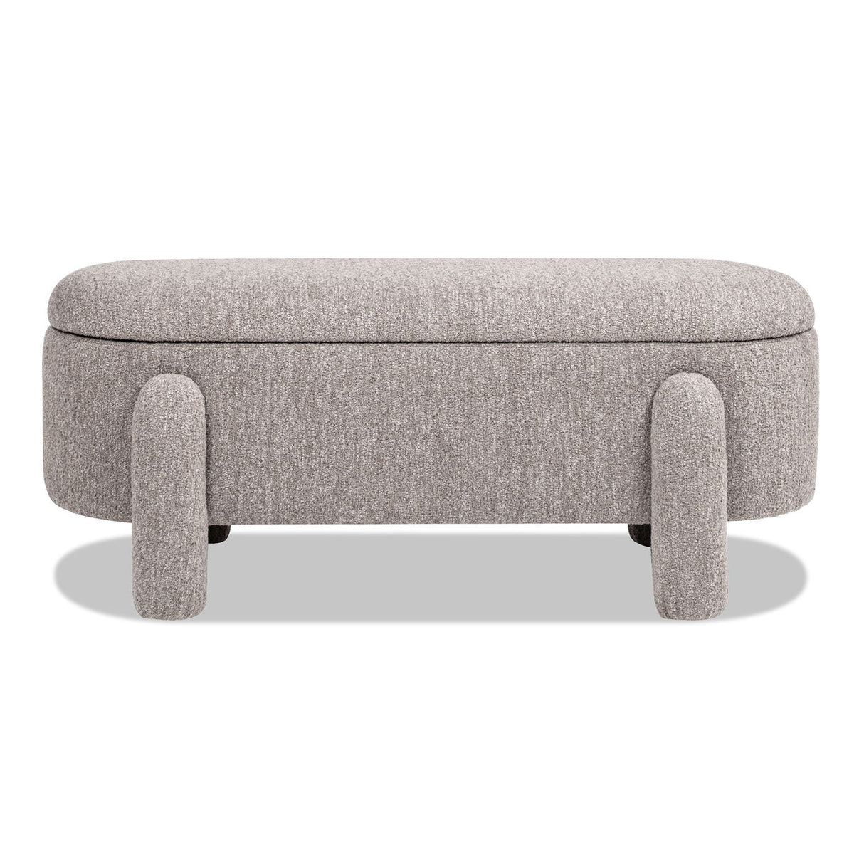 Hugo - Oval Fully Upholstered Storage Bench by Couch.com