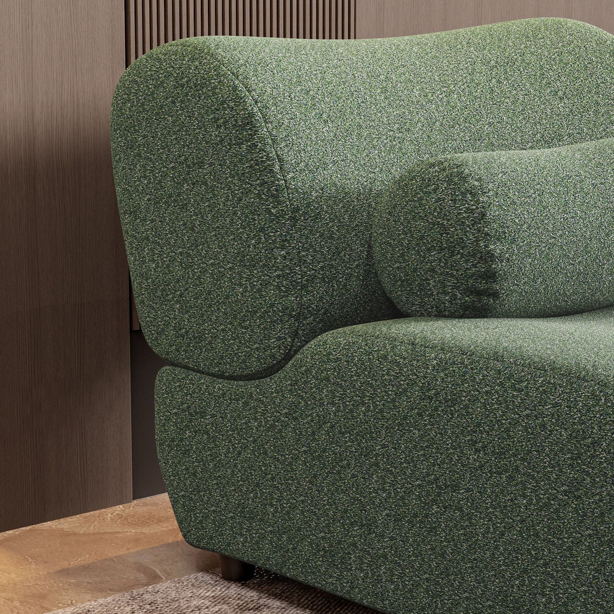 1 Piece Luxury Chenille Fabric Modular Sofa With Spring Cushions & Hidden Legs by Couch.com