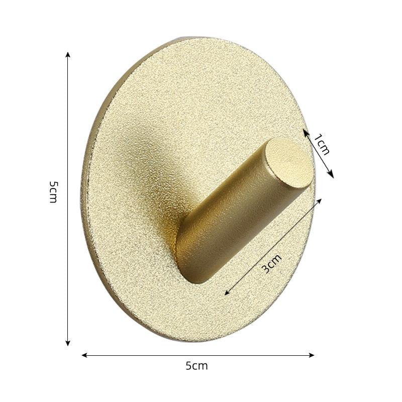 Adhesive Wall Hooks Mounted Door Key Cloth Coat Bathroom Robe Hanger Kitchen Hardware Rack Shelf Bag Hook Organizer For Hanging Bathroom Toilet Sticky Hook