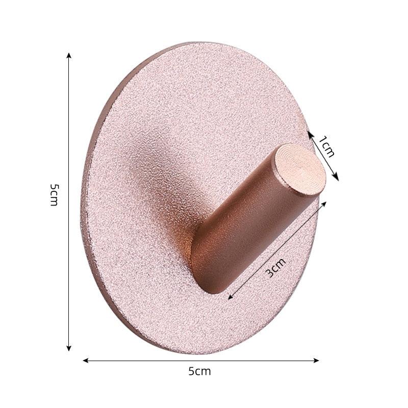Adhesive Wall Hooks Mounted Door Key Cloth Coat Bathroom Robe Hanger Kitchen Hardware Rack Shelf Bag Hook Organizer For Hanging Bathroom Toilet Sticky Hook