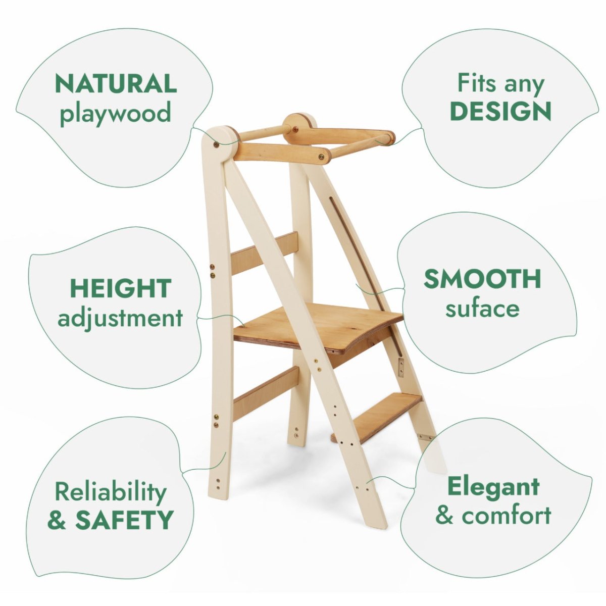 Adjustable Montessori Tower - Kids Step Stool