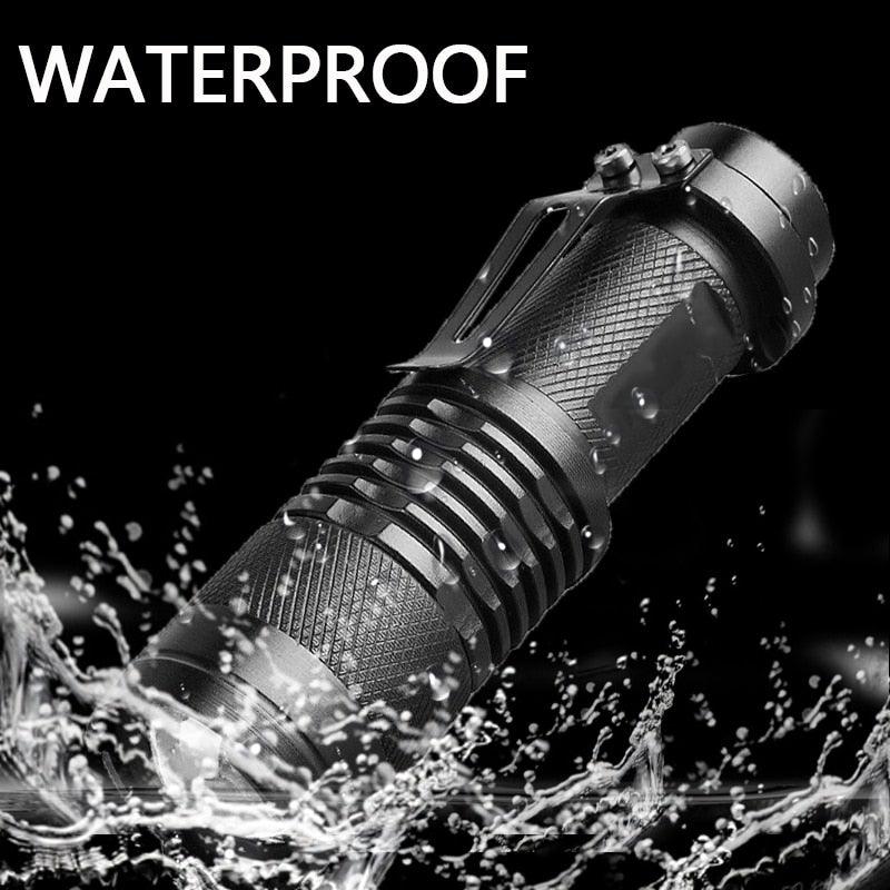 Adjustable Rechargeable Water Resistant Super Bright Mini Handheld Flashlights LED Zoomable Flashlight For Camping Fishing Bicycle Light Kids Indoor Outdoor Hiking