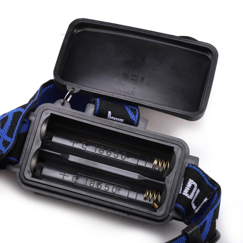Adjustable USB Rechargeable IR Sensor Super Bright Headlight Battery For Long Working Time LED Headlamp Fishing Waterproof Head Light Lamp Perfect For Running Camping