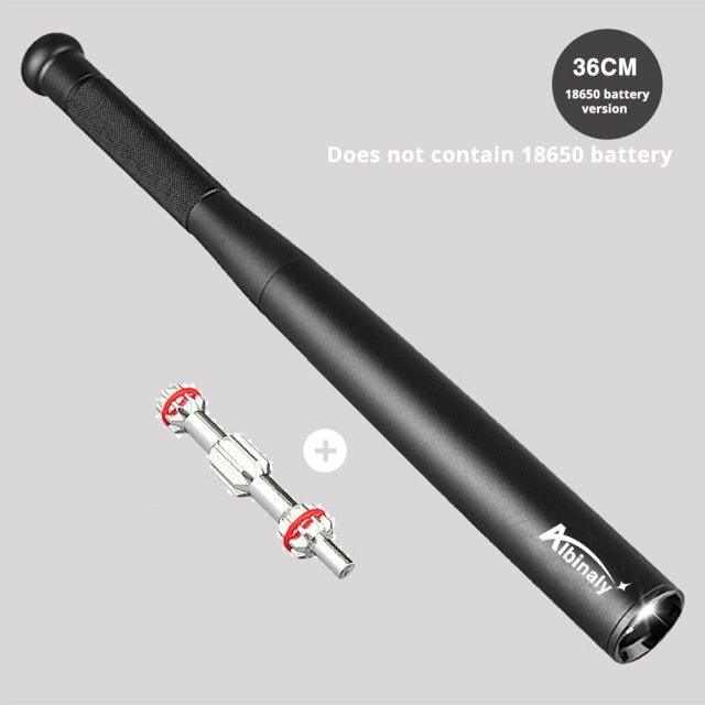 Adjustable Waterproof Super Bright Tactical Flashlights Handheld High Lumen Portable Torchlight Baton Baseball Bat LED Flashlight Aluminium Alloy Torch For Emergency And Self Defense