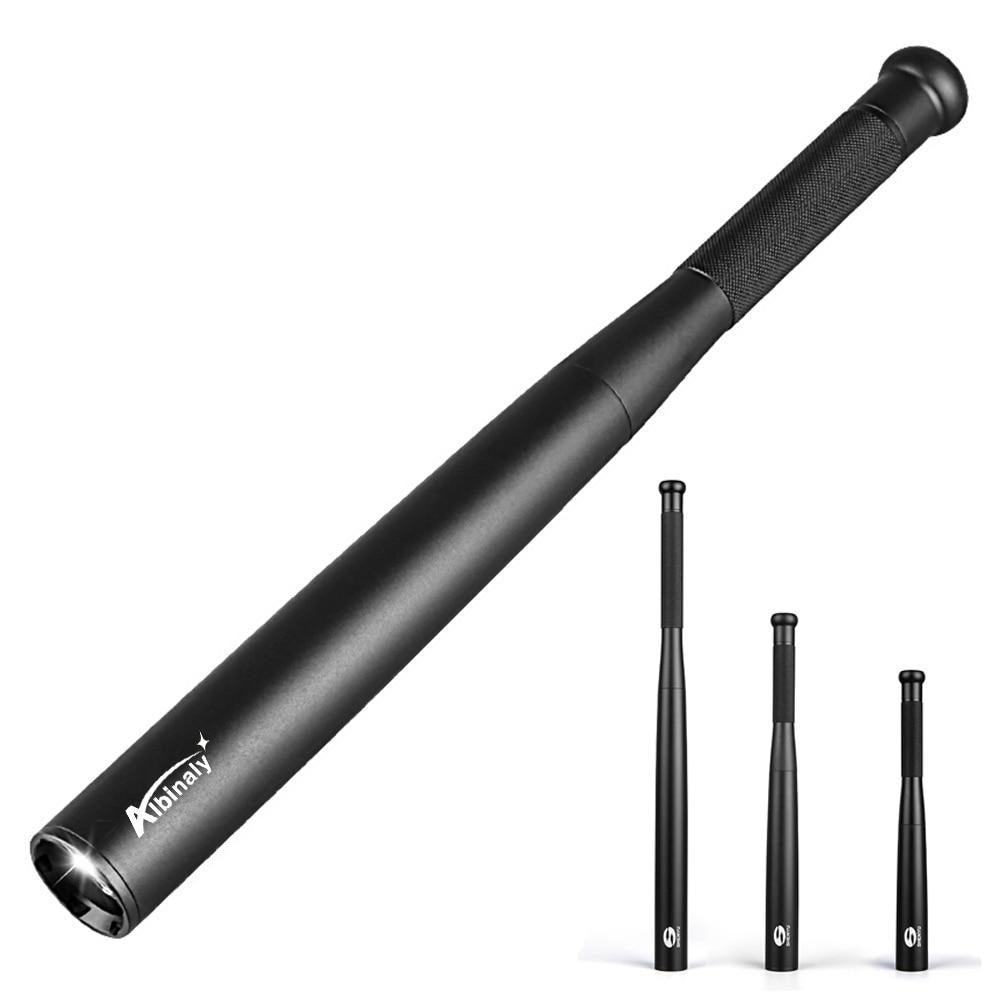 Adjustable Waterproof Super Bright Tactical Flashlights Handheld High Lumen Portable Torchlight Baton Baseball Bat LED Flashlight Aluminium Alloy Torch For Emergency And Self Defense
