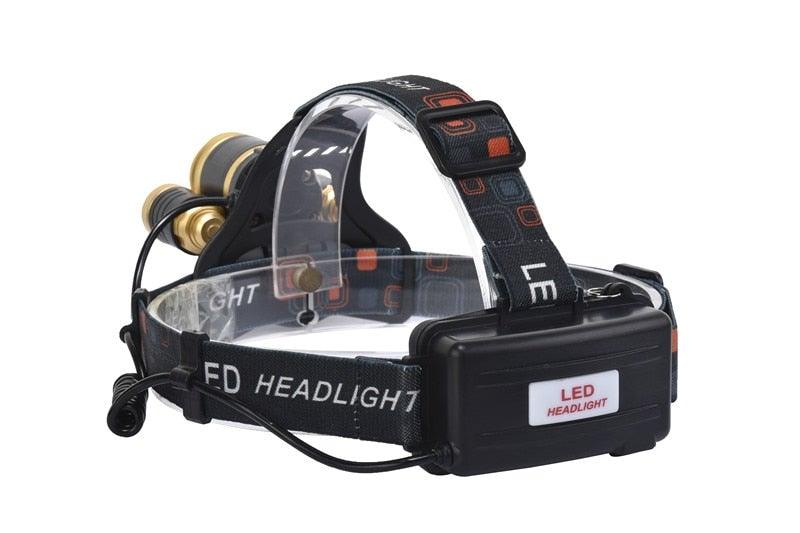 Adjustable Zoomable Headlamp Ultra Bright Rechargeable LED Bright High Lumen Head Lights Head Lamp Waterproof Flashlight For Outdoor Cmaping Fishing Hiking Biking Fishing Headlamp Running Headlamp
